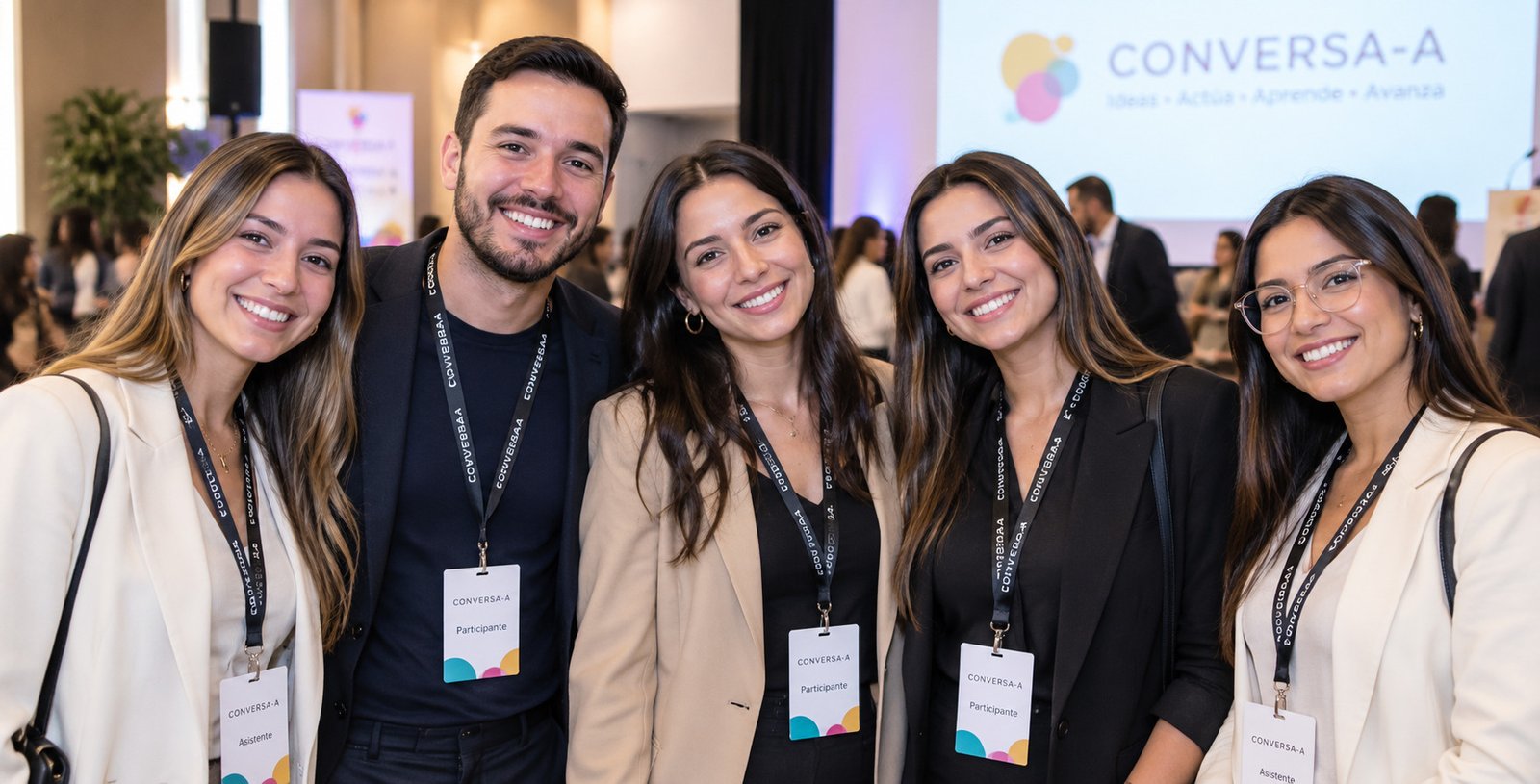 Equipo participando en una capacitación de CONVERSA-A